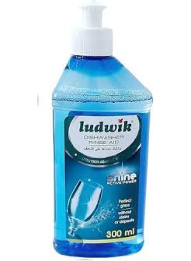 لودفيك مسحوق غسالة صحون بـ5 وظائف من لودويك، 1 كجم + مساعد شطف لغسالة الأطباق 300 مل + ملح واقي لغسالة الاطباق  1.5 كجم - Image 3